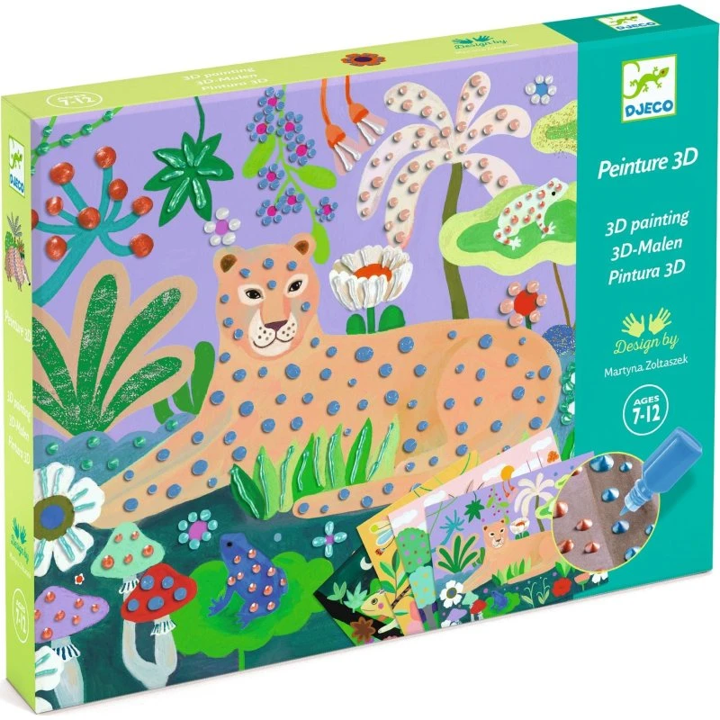 Djeco Set Pittura 3D Foresta Tropicale