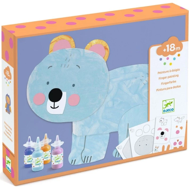 Djeco Pittura con le Dita Animali