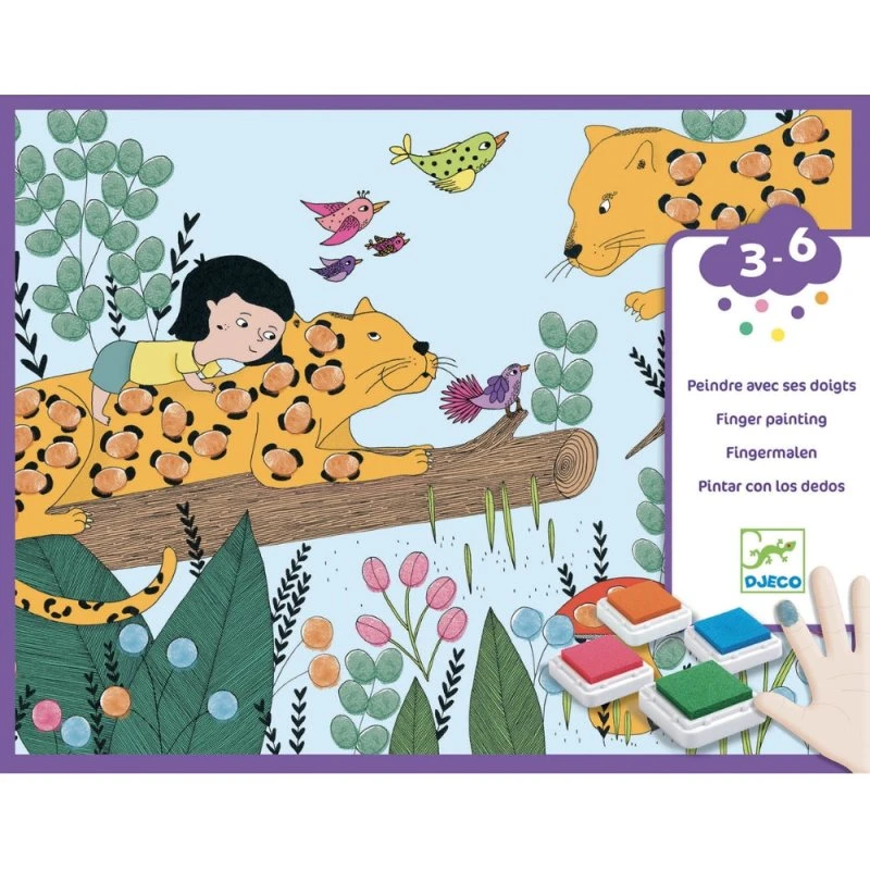 Djeco Set Pittura con le Dita per Bambini