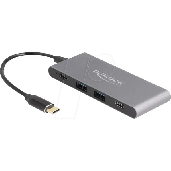 Delock Hub USB Type-C™ 4 Porte con 2x USB-A e 2x USB-C 10 Gbps