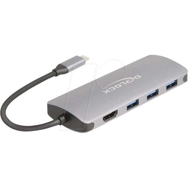Delock Hub USB 10 Gbps 7 Porte con HDMI 4K PD 3.0