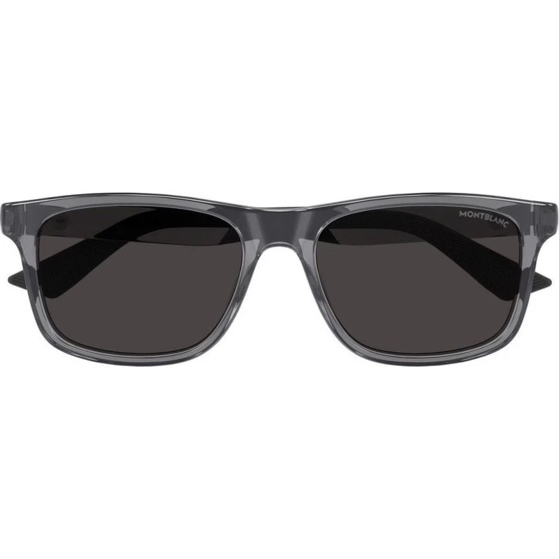 Montblanc MB0432S Occhiali da Sole Quadrati Grigio Uomo
