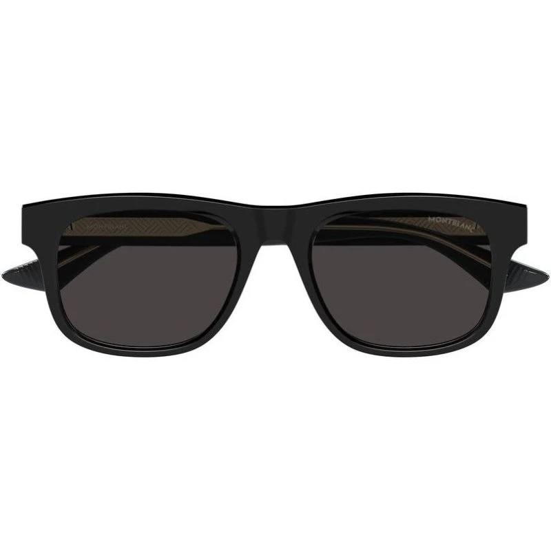 Montblanc MB0421S Occhiali da Sole Uomo Neri Squadrati 53mm