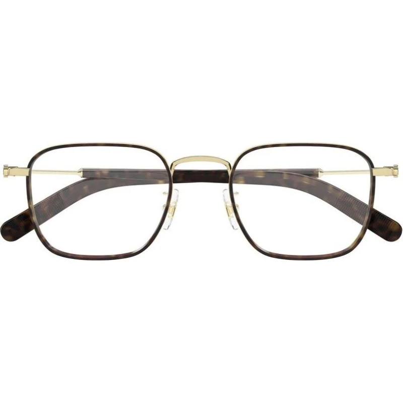 Montblanc MB0424O Occhiali da Vista Squadrati Oro Uomo