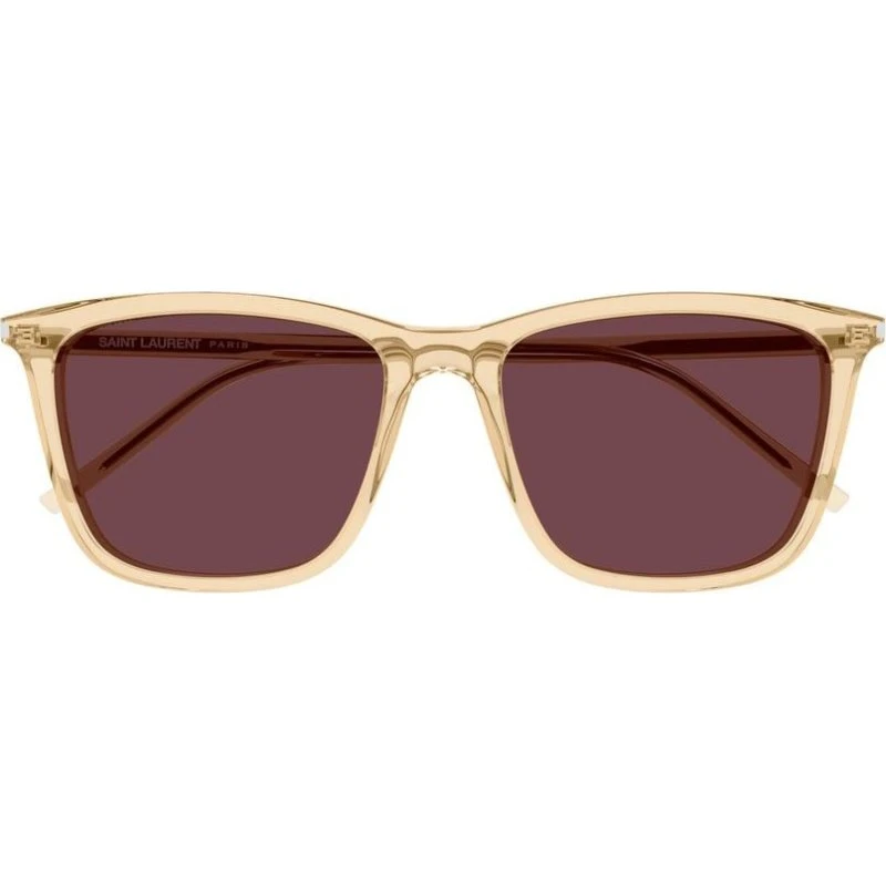 Saint Laurent SL 851 Occhiali da Sole Squadrati Giallo e Viola