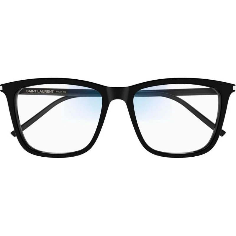 Saint Laurent SL 851 Occhiali da Sole Squadrati Nero Trasparente