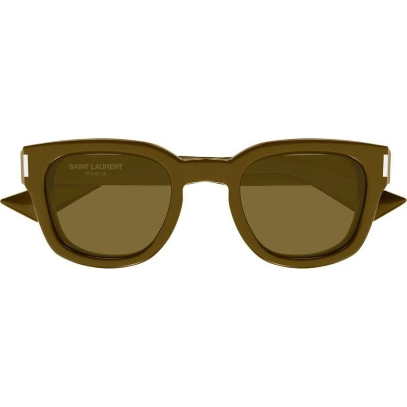 Saint Laurent SL 838 Occhiali da Sole Unisex Pantos Marrone