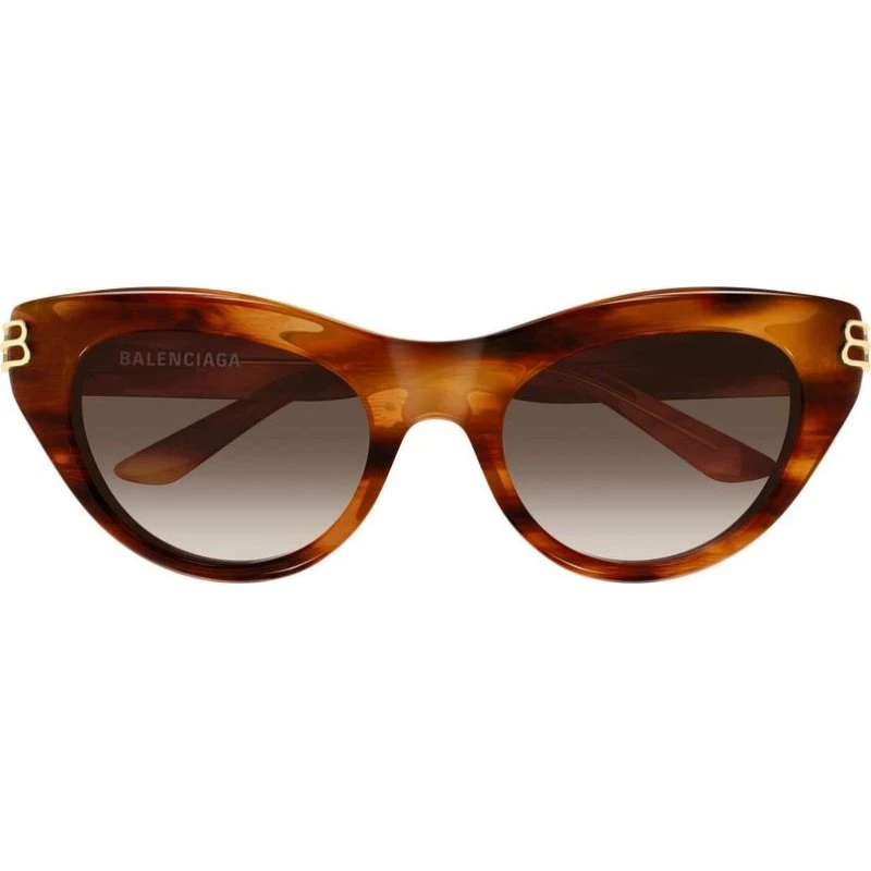 Balenciaga BB0466S Occhiali da Sole Cat-Eye Marrone 55mm
