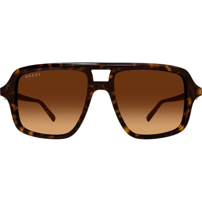 Gucci GG2052S Occhiali da Sole Donna Pilot Avana Marrone 53mm