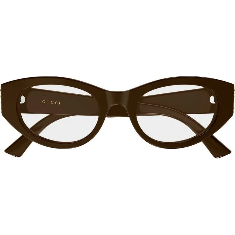 Gucci GG2041O Occhiali da Vista Donna Marrone Rotondi