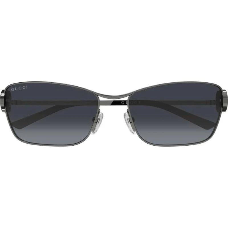 Gucci GG2045S Occhiali da Sole Cat-Eye Rutenio e Lenti Grigie