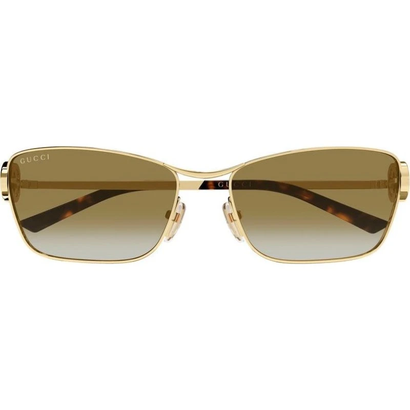 Gucci GG2045S Occhiali da Sole Cat-Eye Oro e Marrone 58mm