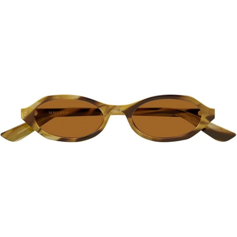 Alexander McQueen AM0559S Occhiali da Sole Donna Marrone Rotondi