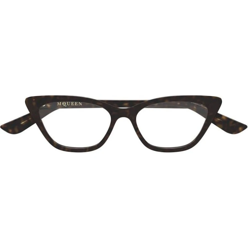 Alexander McQueen Occhiali da Vista Donna Cat-Eye Avana
