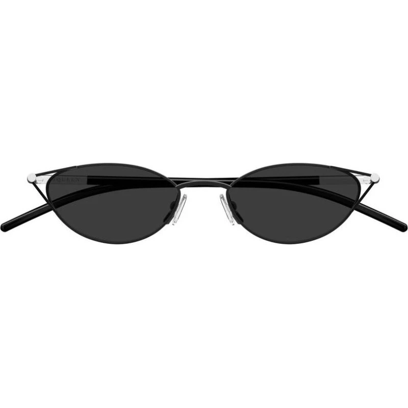Alexander McQueen AM0563S Occhiali da Sole Cat-Eye Nero e Grigio