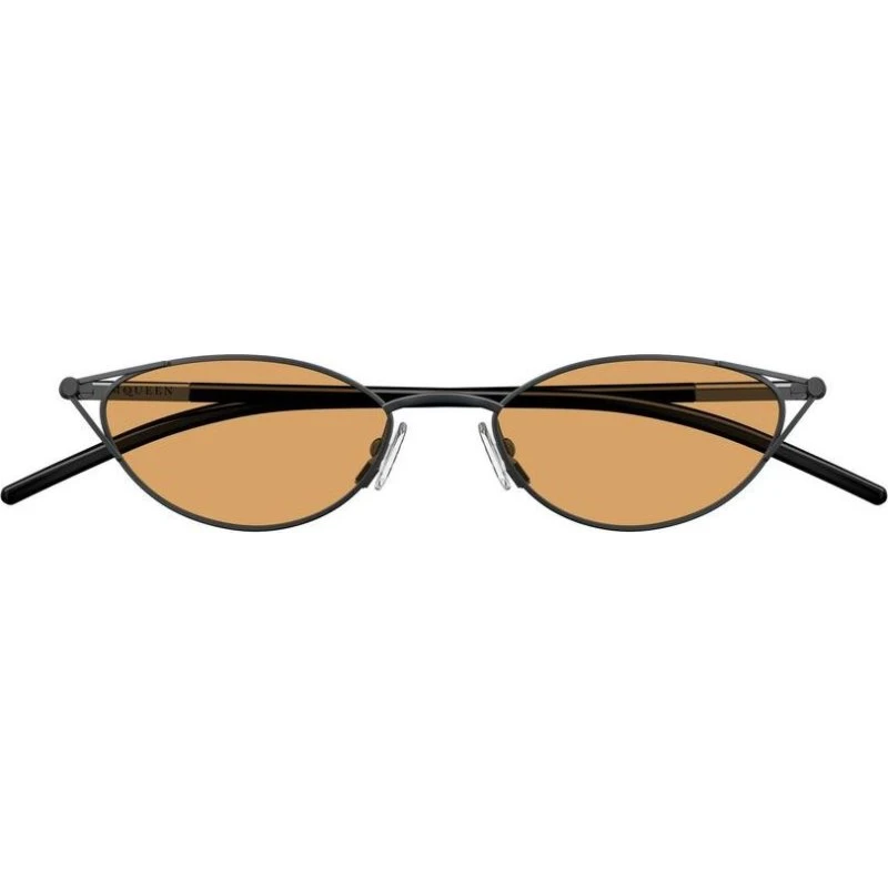 Alexander McQueen Occhiali da Sole Cat-Eye AM0563S Rutenio Arancione