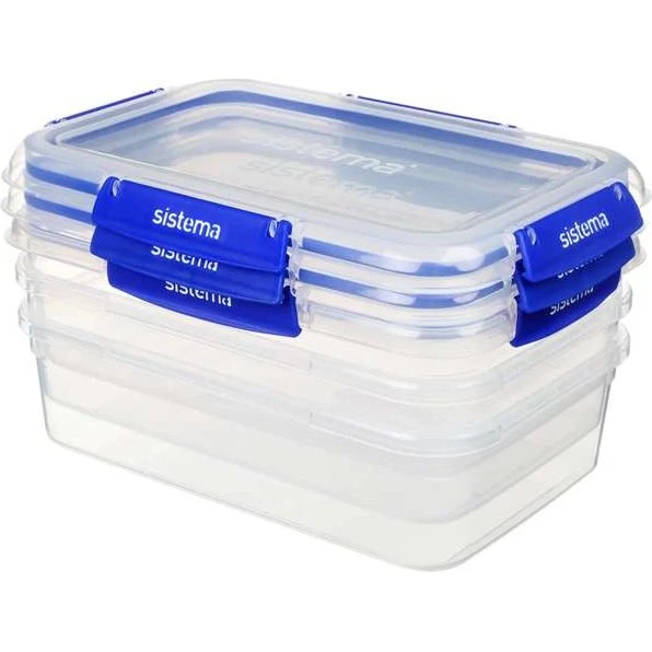 Sistema KLIP IT PLUS 3-Pak Rettangolo 2,2L Blu