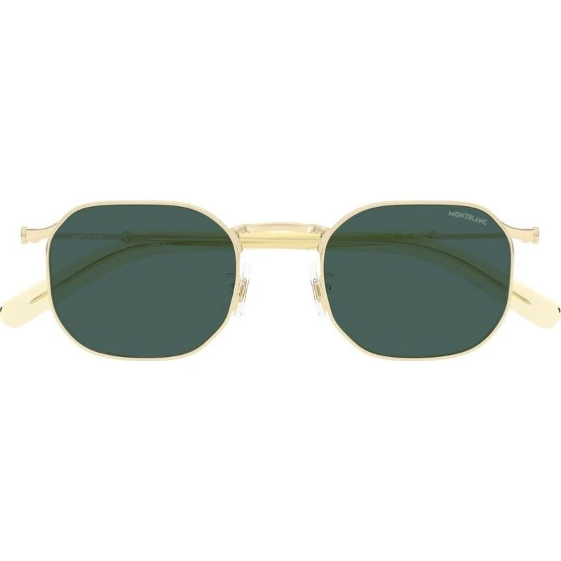 Montblanc MB0459S Occhiali da Sole Uomo Oro e Verde 50mm