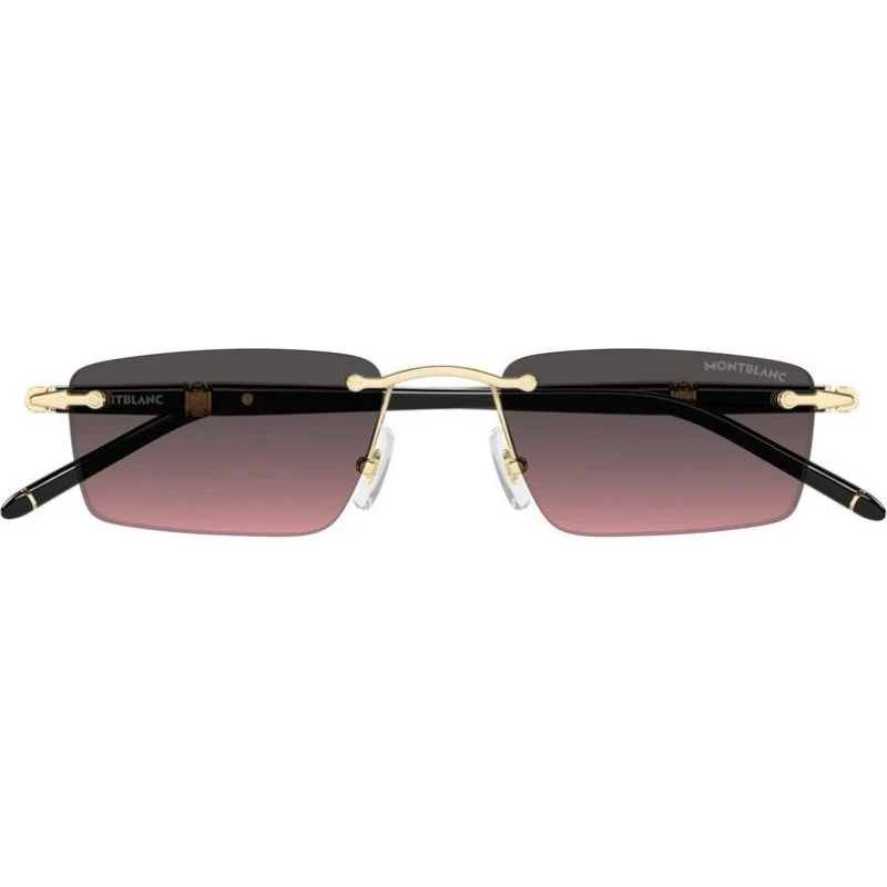 Montblanc MB0484S Occhiali da Sole Uomo Oro e Viola 54mm