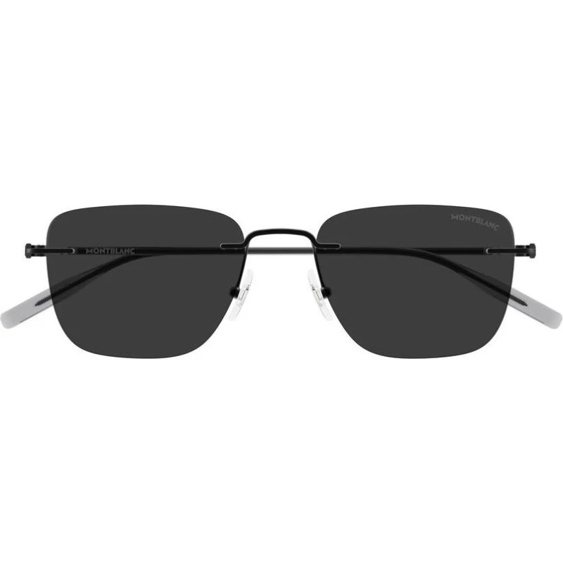 Montblanc MB0470S Occhiali da Sole Uomo Neri Squadrati 54mm