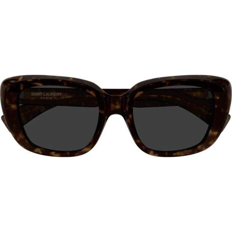Saint Laurent SL 857 Occhiali da Sole Cat-Eye Avana con Lenti Grigie