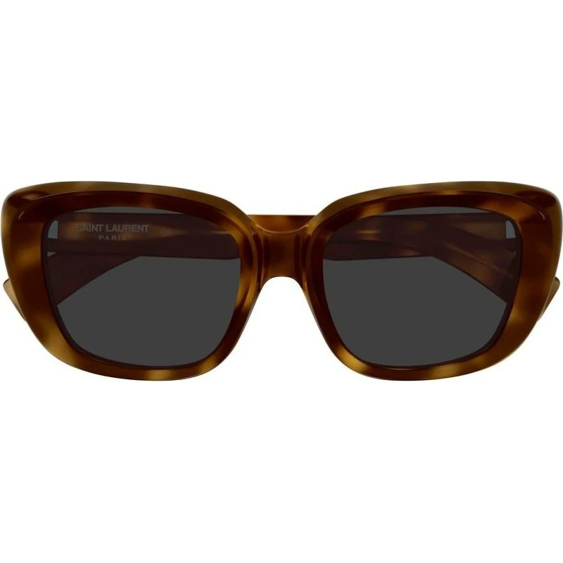 Saint Laurent SL 857 Occhiali da Sole Cat-Eye Avana Grigio 53mm
