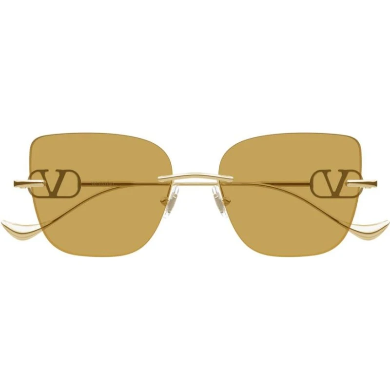 Valentino VG0033S Occhiali da Sole Cat-eye Oro e Marrone 54mm