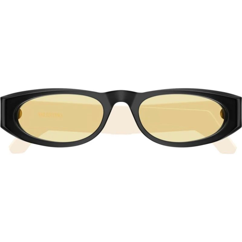 Valentino VG0007S Occhiali da Sole Donna Ovali Nero e Giallo