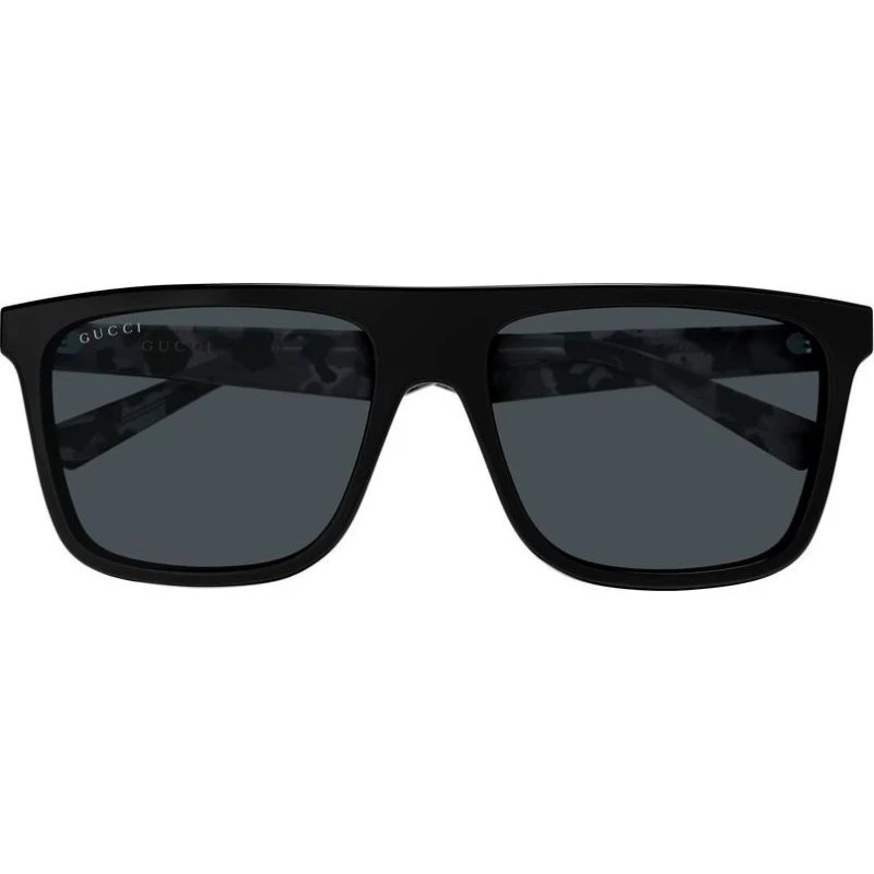 Gucci GG2182S Occhiali da Sole Uomo Squadrati Neri e Grigi 57mm