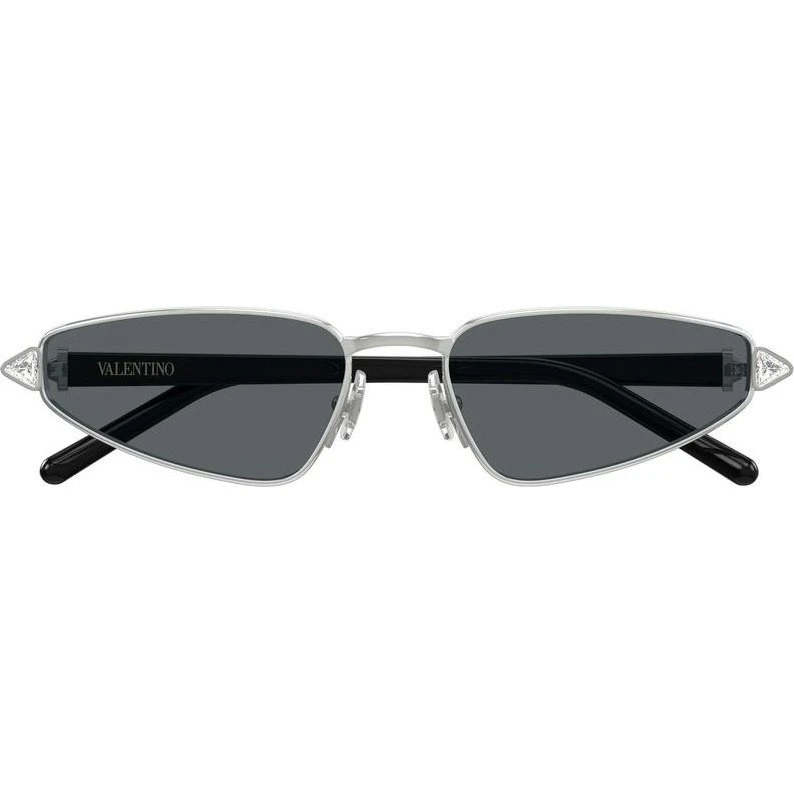 Valentino VG0035S Occhiali da Sole Cat-Eye Argento con Lenti Grigie