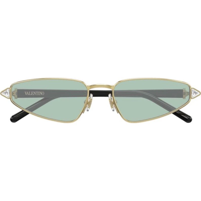 Valentino VG0035S Occhiali da Sole Cat-Eye Oro e Lenti Verdi