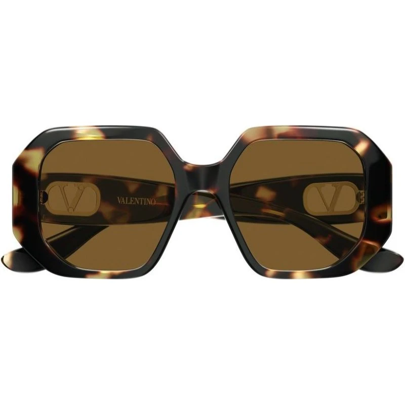 Valentino VG0003SA Occhiali da Sole Donna Avana Geometrico 55mm