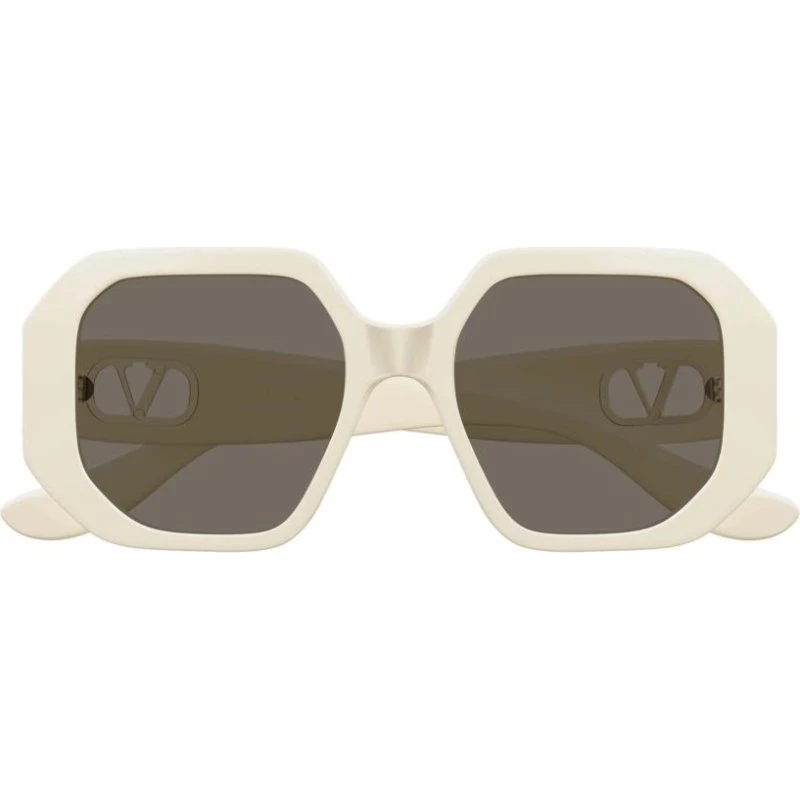 Valentino VG0003SA Occhiali da Sole Donna Geometrici Bianco/Grigio