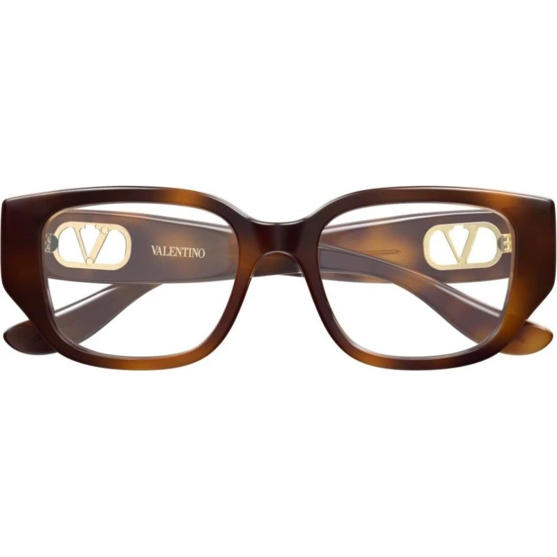 Valentino VG0037OA Occhiali da Vista Donna Avana Squadrati