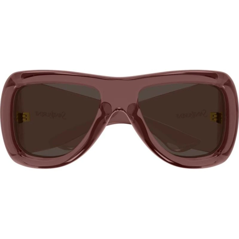 Saint Laurent SL 902 Howl Occhiali da Sole Pilot Rosso e Marrone