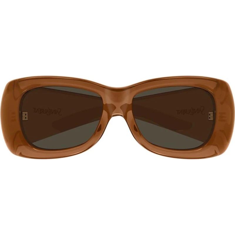 Saint Laurent SL 901 Howl Occhiali da Sole Squadrati Marroni