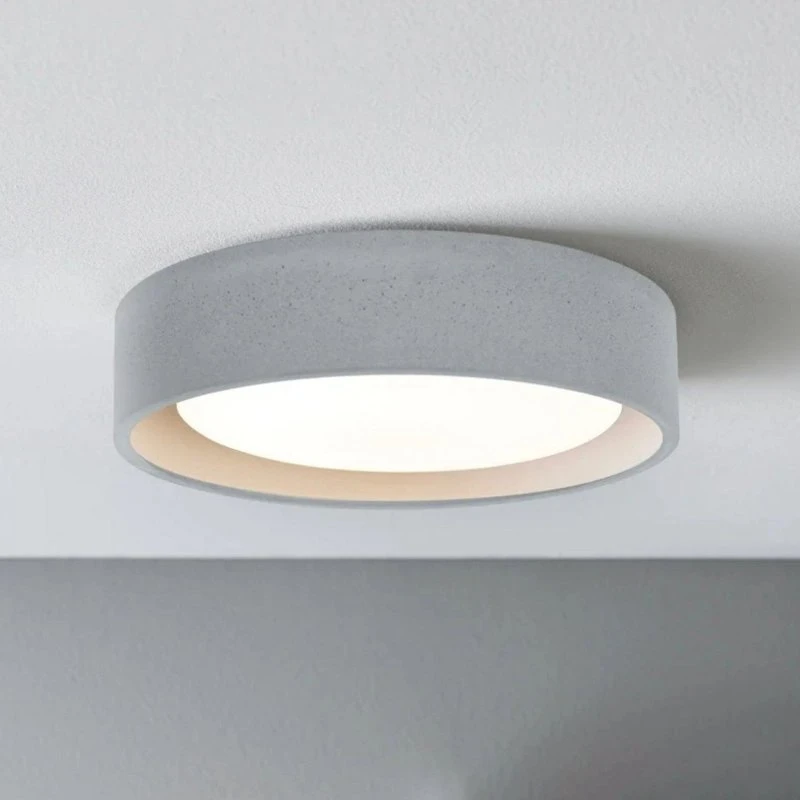 Plafoniera Beacon Uno Grigia Effetto Cemento Ø 27 cm GX53