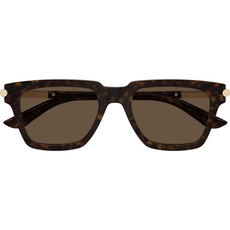 Alexander McQueen Occhiali da Sole AM0519S Uomo Havana Squadrati