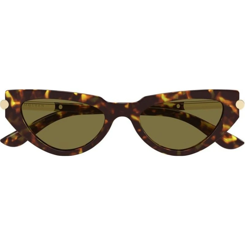 Alexander McQueen AM0520S Occhiali da Sole Cat-Eye Havana