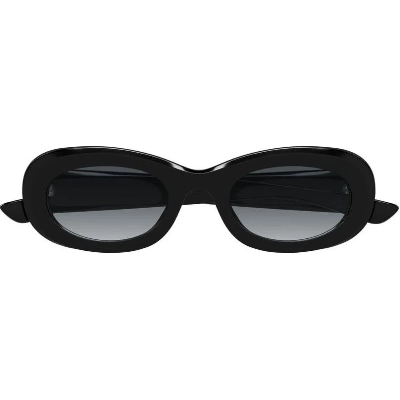Alexander McQueen AM0527S Occhiali da Sole Donna Neri Rotondi