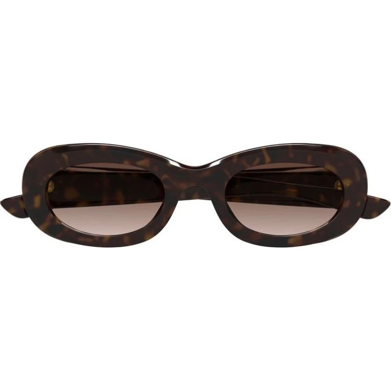 Alexander McQueen Occhiali da Sole AM0527S Donna Avana Rotondi
