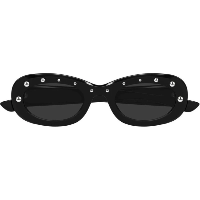 Alexander McQueen Occhiali da Sole AM0527S Nero Rotondi