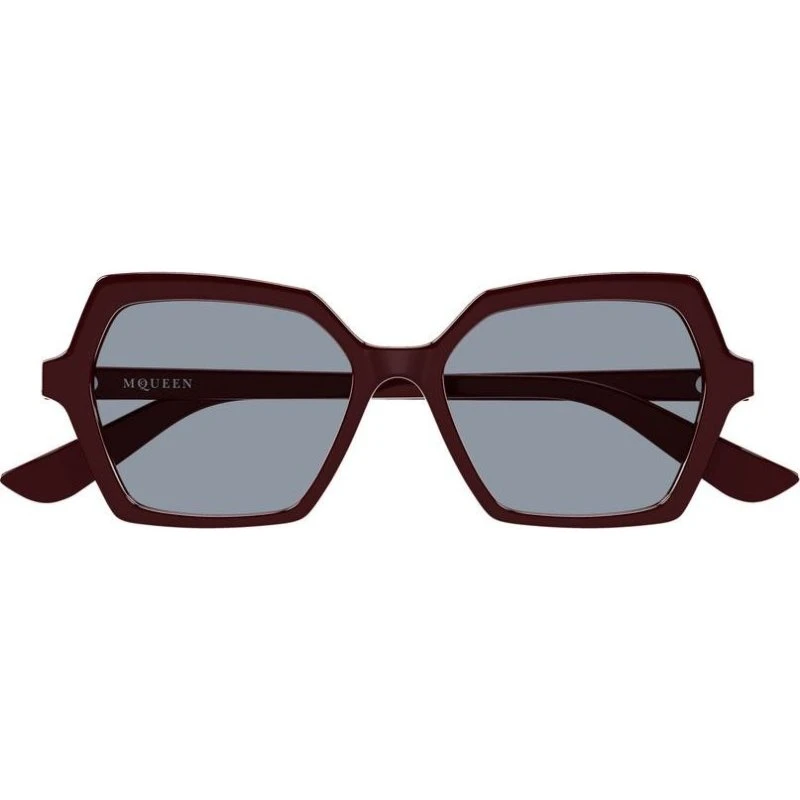 Alexander McQueen Occhiali da Sole AM0537S Rosso e Blu 54mm