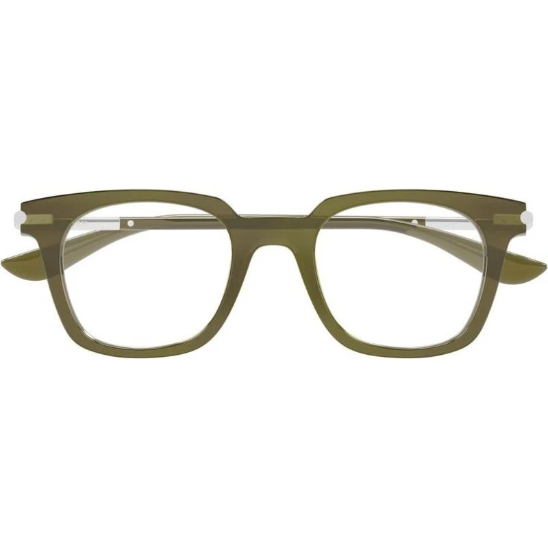 Alexander McQueen AM0521O Occhiali da Vista Squadrati Verdi