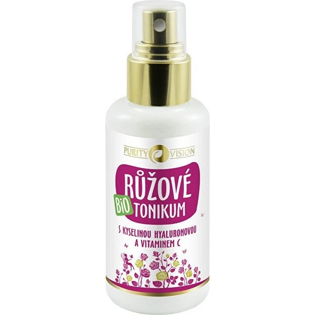 Purity Vision Tonico Biologico alla Rosa con Vitamina C e Acido Ialuronico