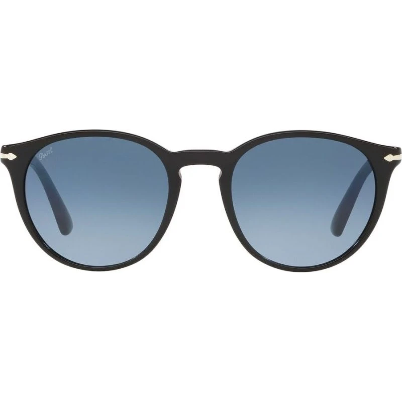 Persol PO 3152S Occhiali da Sole Uomo Neri con Lenti Blu