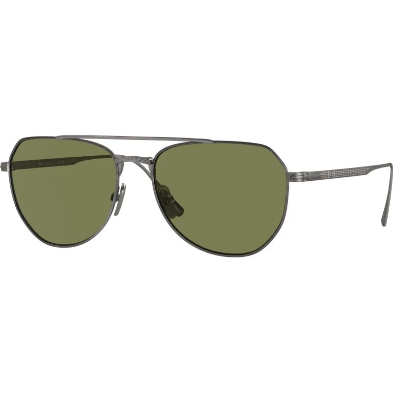 Persol PO 5003ST Occhiali da Sole Pilot Unisex Rutenio Verde 54mm