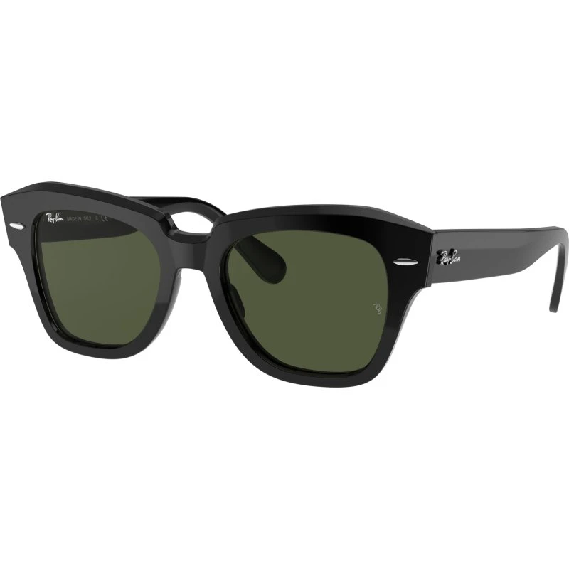 Ray-Ban RB2186 State Street 901/31 Occhiali da Sole Quadrati Nero