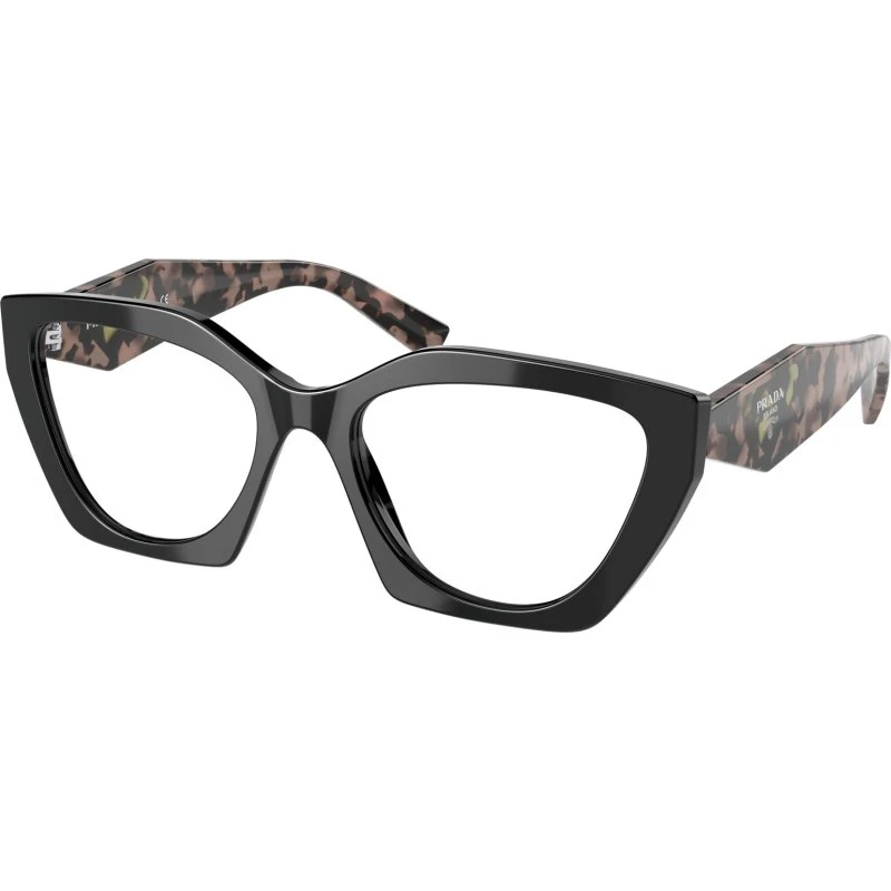Prada PR 09YV 21B1O1 Occhiali da Vista Donna Nero Geometrici