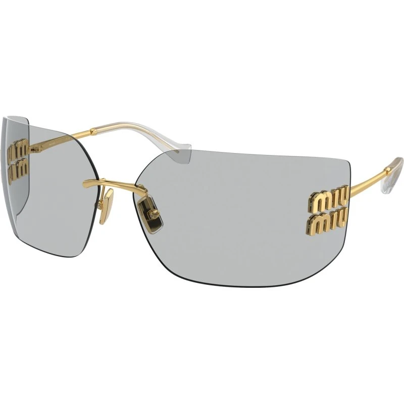 Miu Miu MU 54YS 5AK30B Occhiali da Sole Geometrici in Metallo Oro